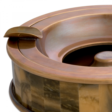 Scrumieră Bonham, finisaj din alamă cu aspect vintage, Ø 20.5 | H. 6.5 cm [3]