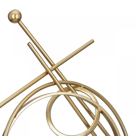 Sculptură, Abstracto, Metal, auriu, PU 1, L. 13 cm, L. 48 cm, H. 45,5 cm [2]