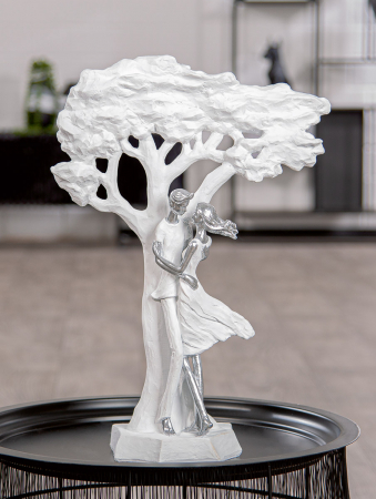 Sculptură, Arborele, pereche, Glimpses of love, Polirășină, alb, PU 1, L. 13 cm, L. 32 cm, H. 44 cm [4]
