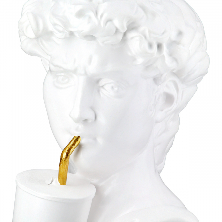 Sculptură, Bust, David, Poly, alb, PU 2, L. 13 cm, L. 12 cm, H. 19 cm [2]