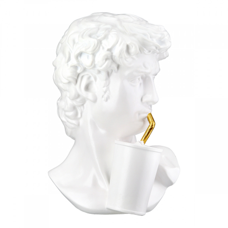 Sculptură, Bust, David, Poly, alb, PU 2, L. 13 cm, L. 12 cm, H. 19 cm [1]