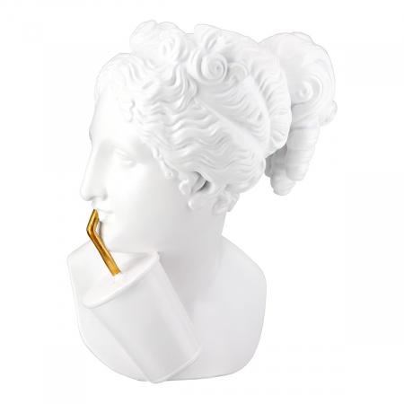 Sculptură, Bust, Doamna, Poly, alb, PU 2, L. 16 cm, L. 13 cm, H. 20 cm [1]