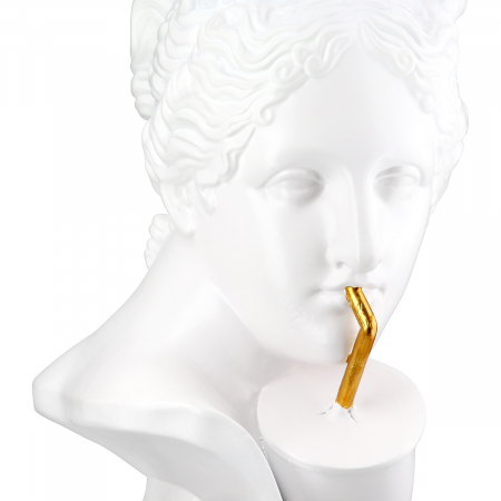 Sculptură, Bust, Doamna, Poly, alb, PU 2, L. 16 cm, L. 13 cm, H. 20 cm [2]