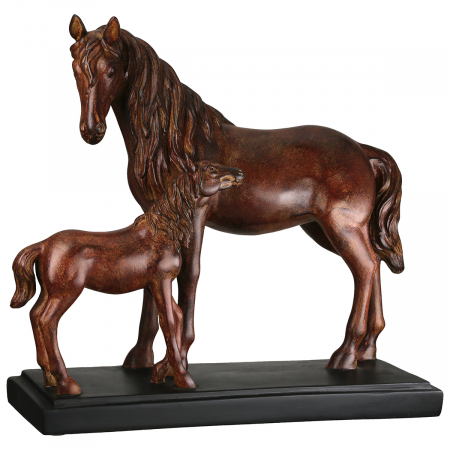 Sculptură, Cal, Rășină sintetică, maro, PU 1, L. 14 cm, L. 37 cm, H 33 cm [1]