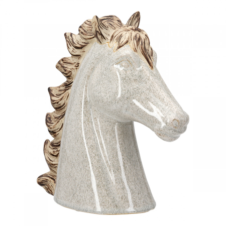 Sculptură, Cal, Sunny, Ceramica, crem, PU 4, L. 9 cm, L. 19 cm, H. 20 cm Animale - Sculptură, Cal, Sunny, Ceramica, crem, PU 4, L. 9 cm, L. 19 cm, H. 20 cm