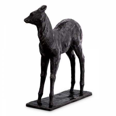 De colectie - Sculptură Cerb bronz, Dims: L. 9 | W. 25.5 | H. 32  (CM)
