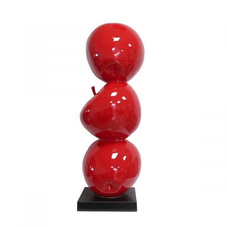 Modern - Sculptură, Cireașă, Cherry, Marmură, Polirășină, roșu, PU 1, H. 110 cm, D. 36 cm