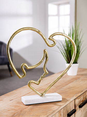 SALE % - Sculptură din aluminiu Modern Face