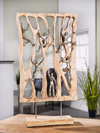 SALE % - Sculptură din lemn Climbing Wall