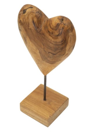 Sculptură, DOBU din tec reciclat 20x12x37 cm (piesa unica) [2]