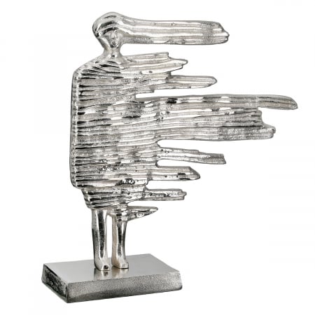 Sculptură, Drift, Motiv femeie, Aluminiu, argintiu, PU 2, L. 10 cm, L. 27 cm, H. 26,5 cm [1]