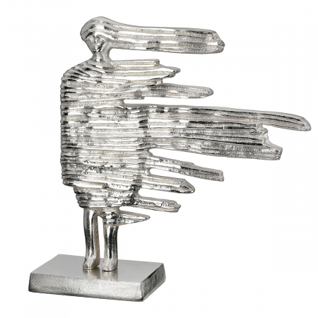 SALE % - Sculptură, Drift, Motiv femeie, Aluminiu, argintiu, PU 2, L. 10 cm, L. 27 cm, H. 26,5 cm