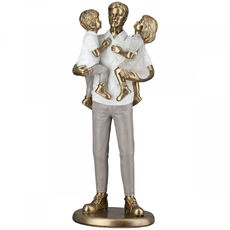 Sculptură, Familie, Rășină sintetică, auriu, PU 2, L. 8 cm, L. 11 cm, H 26 cm [1]