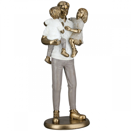 Sculptură, Familie, Rășină sintetică, auriu, PU 2, L. 8 cm, L. 11 cm, H 26 cm [2]