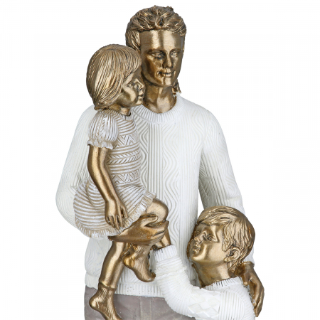 Sculptură, Familie, Rășină sintetică, auriu, PU 2, L. 8 cm, l. 9 cm, H 26 cm [3]