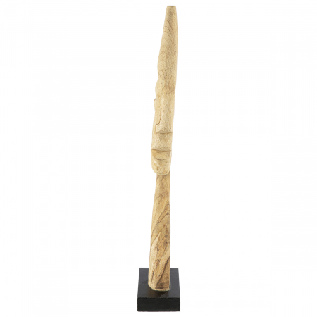 Sculptură, Față, lemn de mango, culori naturale, PU 1, L. 9 cm, l. 16 cm, H 64 cm [1]
