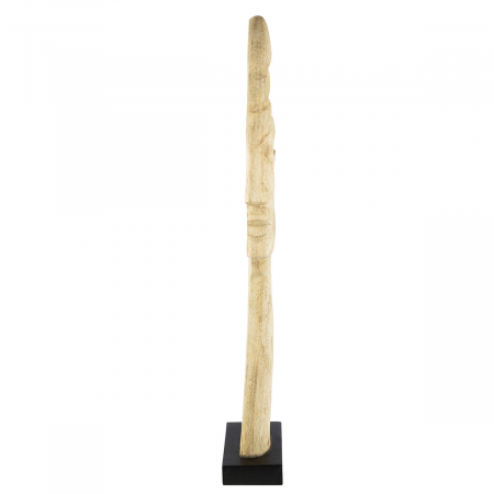 Sculptură, Față, lemn de mango, culori naturale, PU 1, L. 9 cm, l. 16 cm, H 67 cm [1]