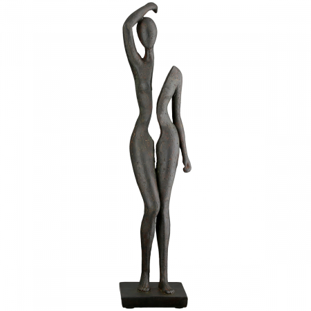 Sculptură, Femeie, Rășină sintetică, antracit, PU 2, L. 9 cm, l. 9 cm, H 40 cm [1]