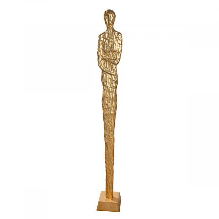 De colectie - Sculptură, Femeie, Salvina, Aluminiu, auriu, PU 1, L. 15 cm, L. 15 cm, H. 138 cm