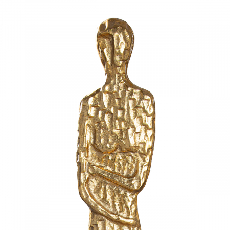 Sculptură, Femeie, Salvina, Aluminiu, auriu, PU 1, L. 15 cm, L. 15 cm, H. 138 cm [1]