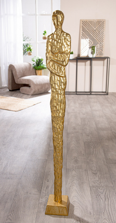 Sculptură, Femeie, Salvina, Aluminiu, auriu, PU 1, L. 15 cm, L. 15 cm, H. 138 cm [2]