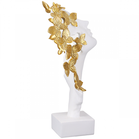 Sculptură, Fluture, Rășină sintetică, alb, PU 2, L. 13 cm, L. 13 cm, H 33 cm [3]