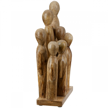 Sculptură, Grup, Lemn de mango, culori naturale, PU 2, L. 8 cm, L. 18 cm, H 29 cm [3]
