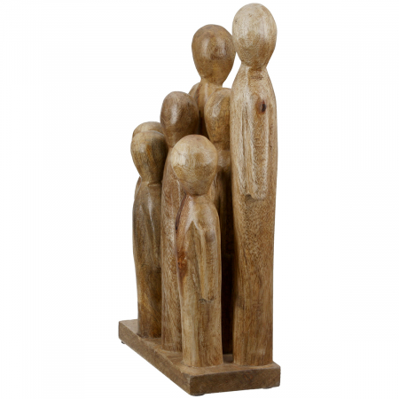 Sculptură, Grup, Lemn de mango, culori naturale, PU 2, L. 8 cm, L. 18 cm, H 29 cm [1]
