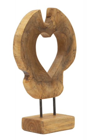 Sculptură, Hasi din tec reciclat 28x10x38 cm (piesa unica) [1]