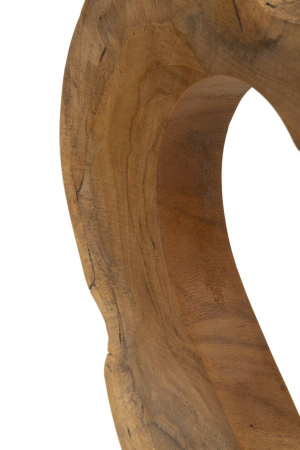 Sculptură, Hasi din tec reciclat 28x10x38 cm (piesa unica) [6]