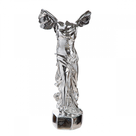Sculptură, Îngeri, Rășină sintetică, argintie, PU 1, L. 20 cm, L. 16 cm, H 33 cm [1]