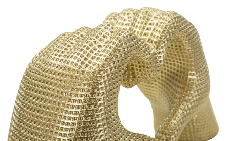 Sculptura, inima, auriu cm 25x7,5x13,5  [4]