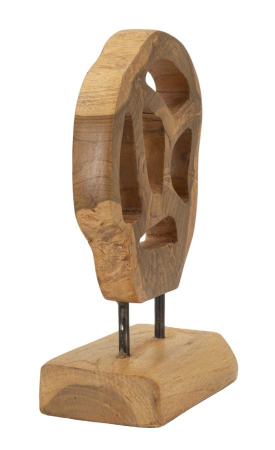 Sculptură, Lubang din tec reciclat 18x10x27 cm (piesa unica) [1]