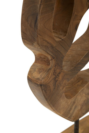 Sculptură, Lubang din tec reciclat 25x10x38 cm (piesa unica) [3]