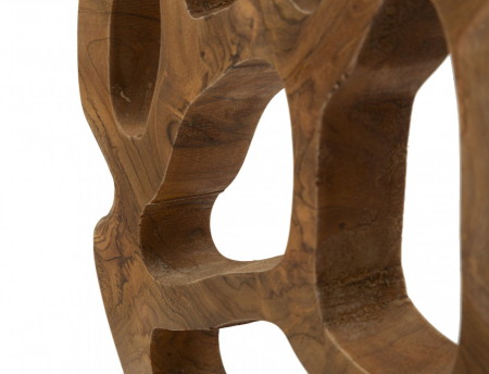 Sculptură, Lubang din tec reciclat 25x10x38 cm (piesa unica) [2]