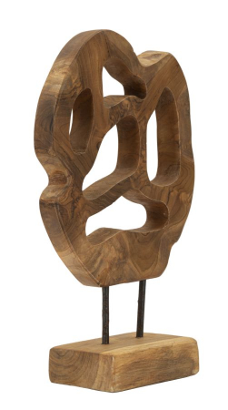 Sculptură, Lubang din tec reciclat 25x10x38 cm (piesa unica) [1]