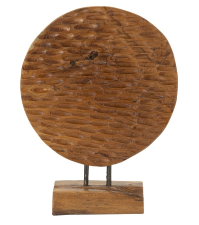 Mare si soare - Sculptură, MONEDA din tec reciclat 30x15,5x40 cm (piesa unica)