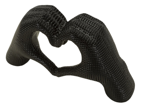 Sculptura neagra, Inima cm 25x7,5x13,5  [2]