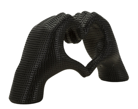 Sculptura neagra, Inima cm 25x7,5x13,5  [1]