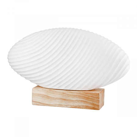 Modern - Sculptură, ovală, Malea, Ceramica, alb, PU 2, L. 6,5 cm, L. 29 cm, H. 18 cm