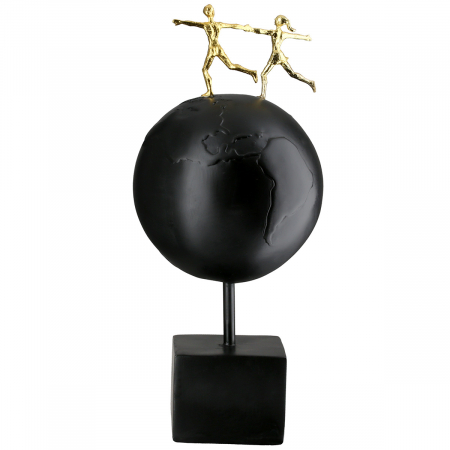 Sculptură, Pământ, Rășină sintetică, negru, PU 1, L. 15 cm, L. 15 cm, H 34 cm [2]