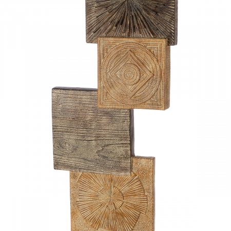 Sculptură, pătrată, Esculpida, orientală, Polirășină, ecru, PU 1, L. 11,5 cm, L. 25 cm, H. 69 cm [1]