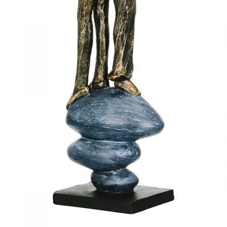 Sculptură, Pereche, Growing together, Polirășină, bronz, gri, PU 1, L. 10 cm, L. 7,8 cm, H. 37,6 cm [2]
