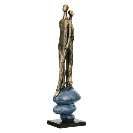 Sculptură, Pereche, Growing together, Polirășină, bronz, gri, PU 1, L. 10 cm, L. 7,8 cm, H. 37,6 cm [1]