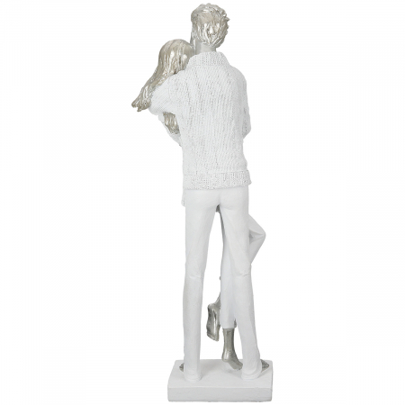 Sculptură, Pereche, Rășină sintetică, alb, PU 1, L. 13 cm, L. 15 cm, H 46 cm [2]