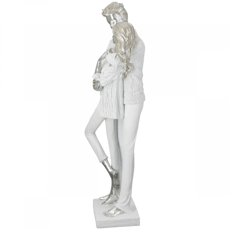 Sculptură, Pereche, Rășină sintetică, alb, PU 1, L. 13 cm, L. 15 cm, H 46 cm [1]