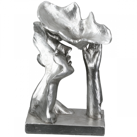 Sculptură, Pereche, Rășină sintetică, argintie, PU 2, L. 8 cm, L. 14 cm, H 21 cm [3]
