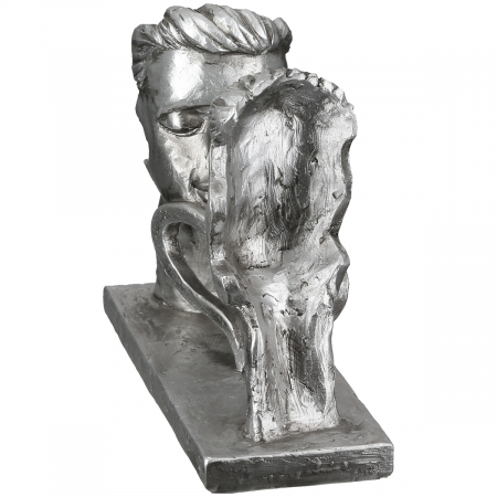 Sculptură, Pereche, Rășină sintetică, argintie, PU 3, L. 7 cm, L. 18 cm, H 15 cm [1]