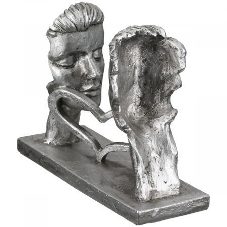 Sculptură, Pereche, Rășină sintetică, argintie, PU 3, L. 7 cm, L. 18 cm, H 15 cm [3]