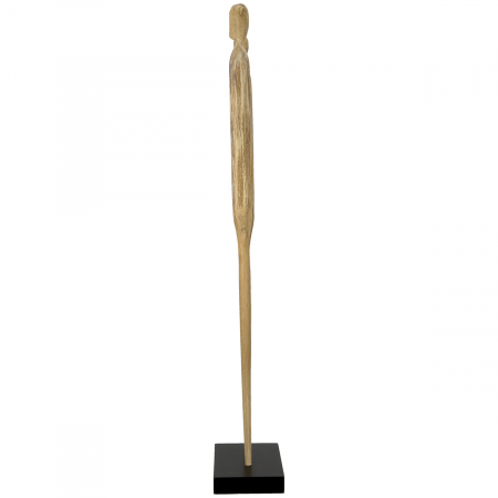 Sculptură, Persoană, Lemn, culori naturale, PU 2, L. 10 cm, L. 15 cm, H 67 cm [1]